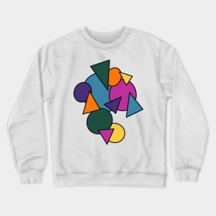 90s  Colorful Shapes Crewneck Sweatshirt